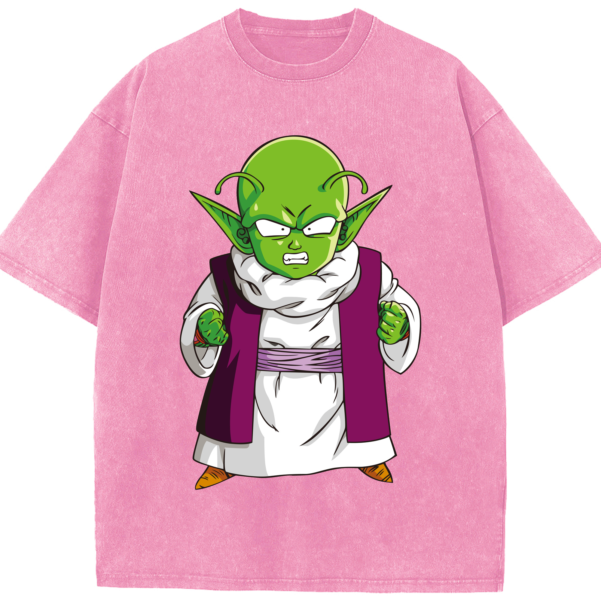 （画像用） ドラゴンボール ピッコロ DRAGON BALL Piccolo 綿100% ヴィンテージ風 半袖Tシャツ（フロントプリント）